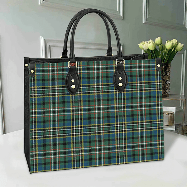 Scott Green Ancient Tartan Classic Leather Bag