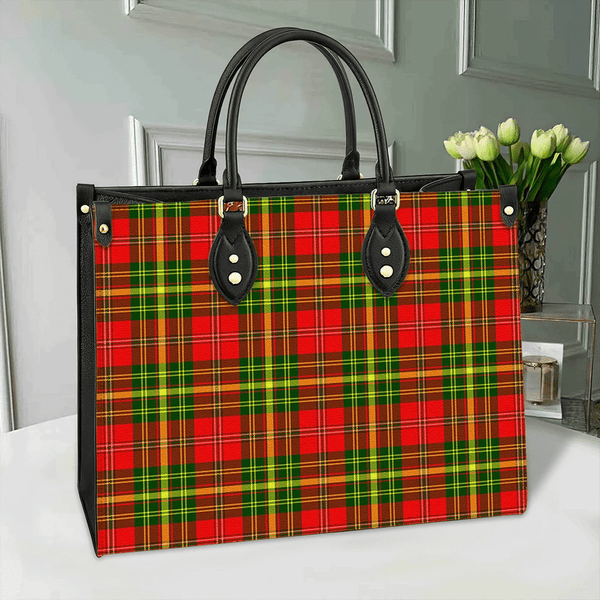 Leask Tartan Classic Leather Bag