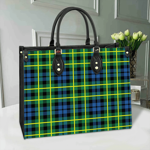 Campbell of Breadalbane Ancient Tartan Classic Leather Bag