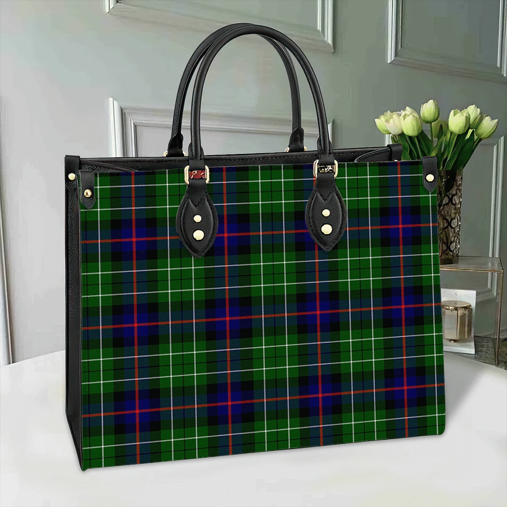 Leslie Hunting Ancient Tartan Classic Leather Bag