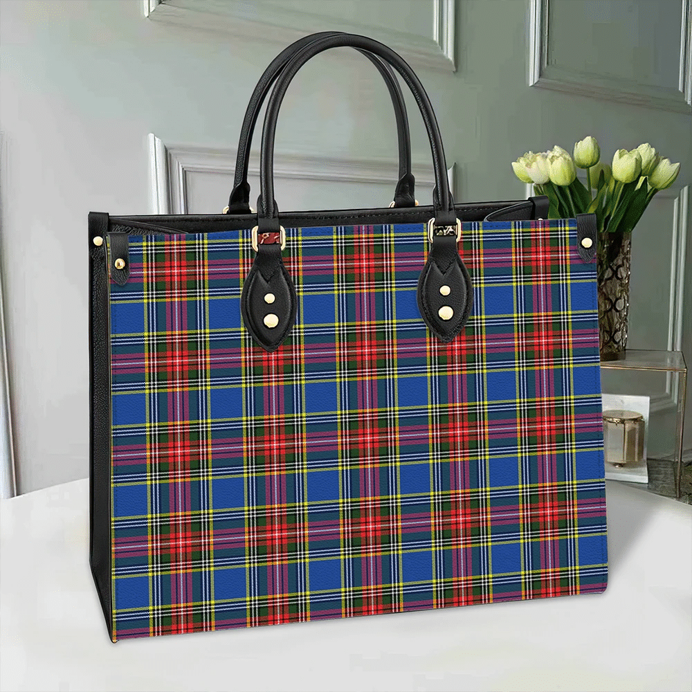 MacBeth Modern Tartan Classic Leather Bag