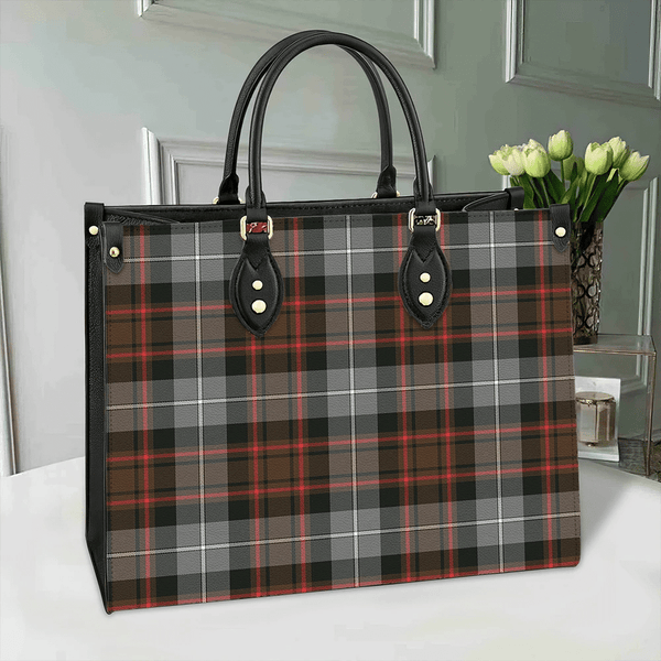 MacRae Hunting Weathered Tartan Classic Leather Bag