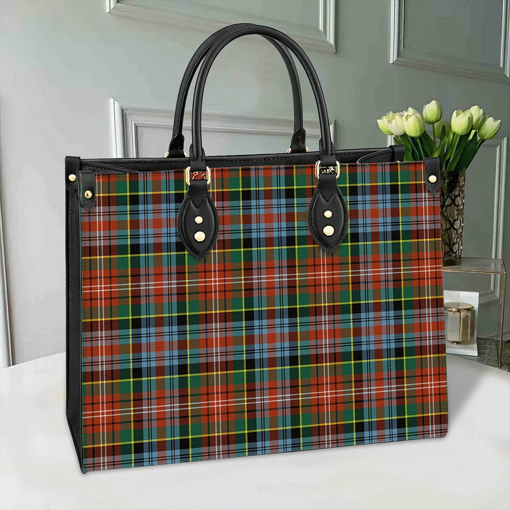 Caledonia Ancient Tartan Classic Leather Bag