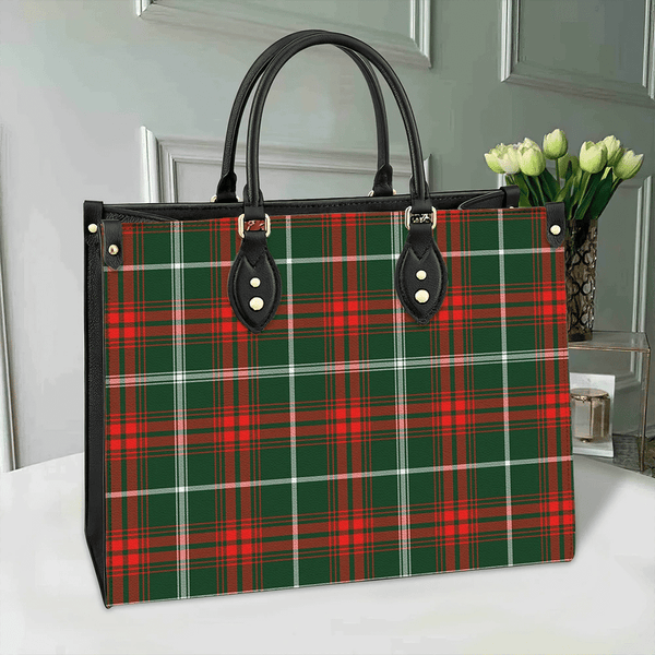 Prince of Wales Tartan Classic Leather Bag