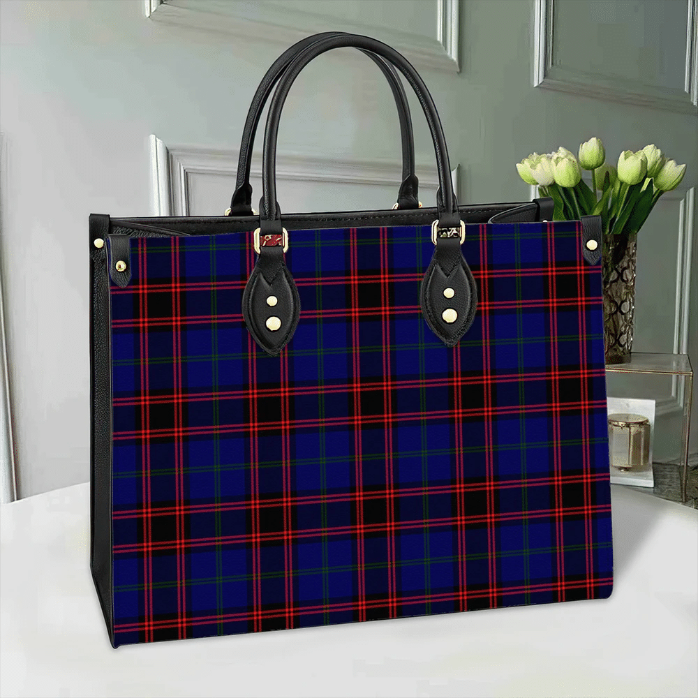 Home Modern Tartan Classic Leather Bag