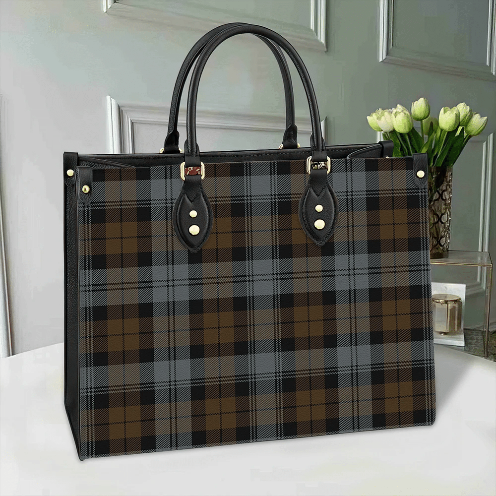 BlackWatch Weathered Tartan Classic Leather Bag