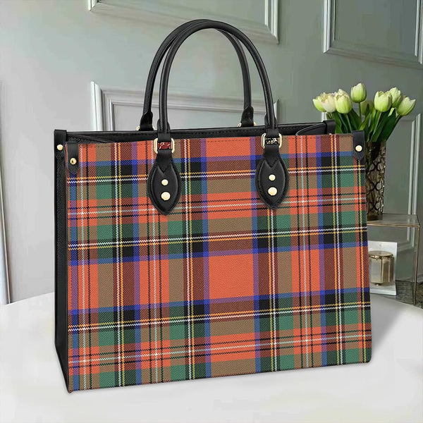 Stewart Royal Ancient Tartan Classic Leather Bag