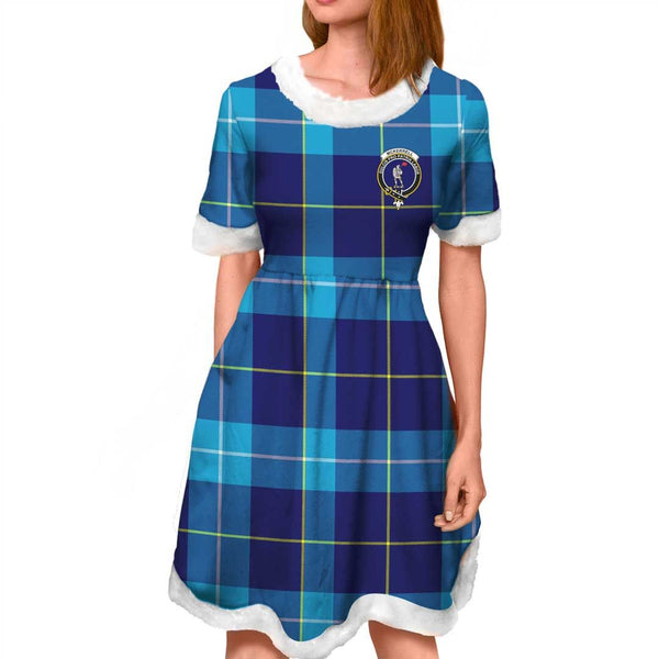 McKerrell Clan Tartan Crest Christmas Dress