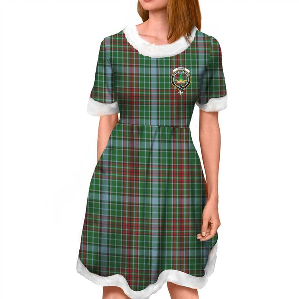 Gayre Clan Tartan Crest Christmas Dress