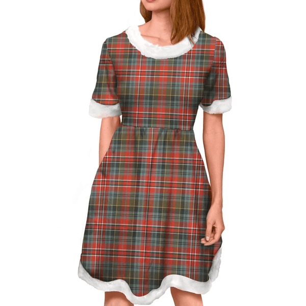 MacPherson Weathered Tartan Classic Christmas Dress