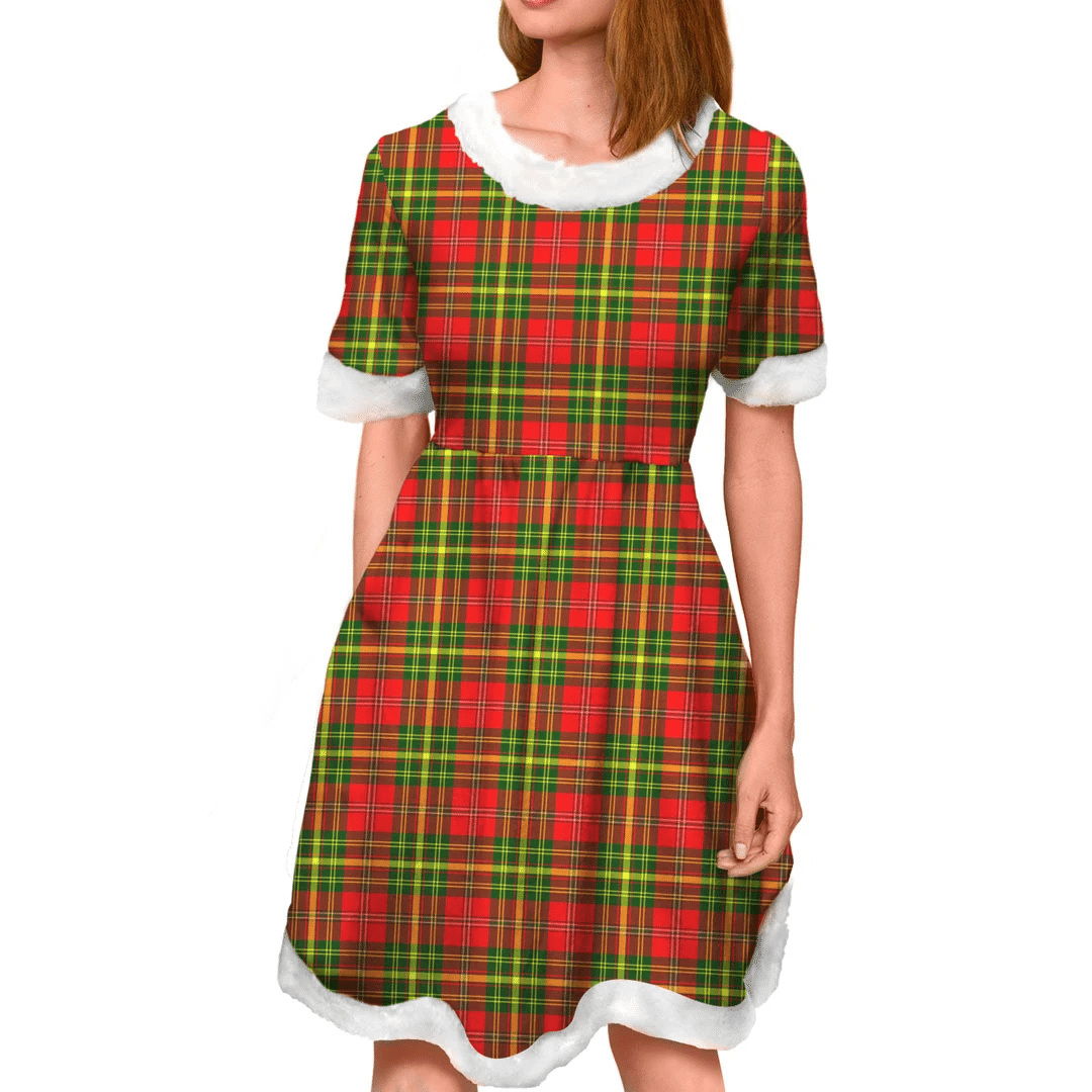 Leask Tartan Classic Christmas Dress