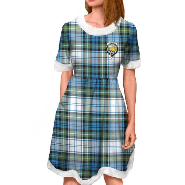 Campbell Dress Clan Tartan Crest Christmas Dress