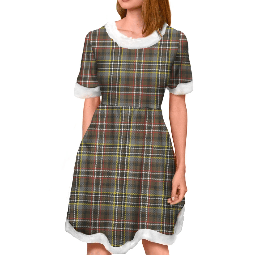 SCOTT GREEN WEATHERED Tartan Classic Christmas Dress