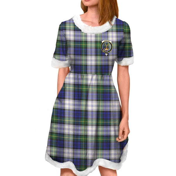 Gordon Dress Modern Clan Tartan Crest Christmas Dress