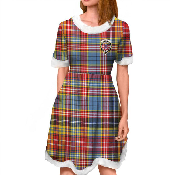 Ogilvie Clan Tartan Crest Christmas Dress