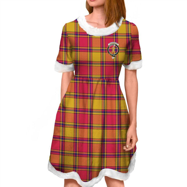 Scrymgeour Clan Tartan Crest Christmas Dress