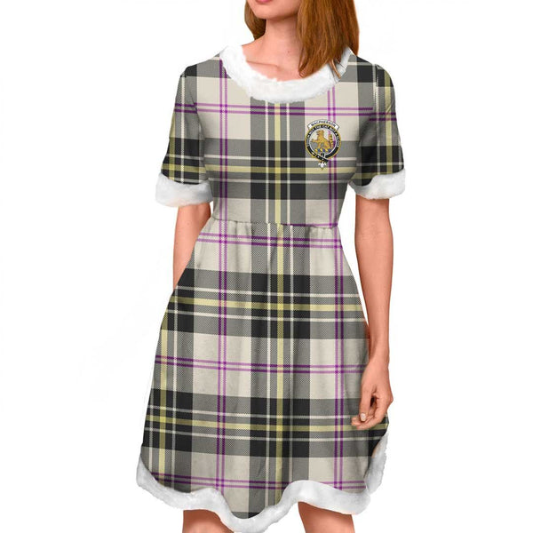 MacPherson Dress Ancient Clan Tartan Crest Christmas Dress