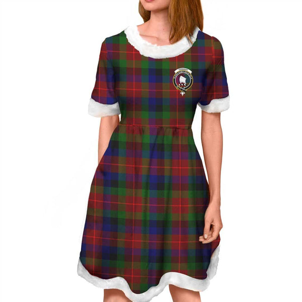 Tennant Clan Tartan Crest Christmas Dress