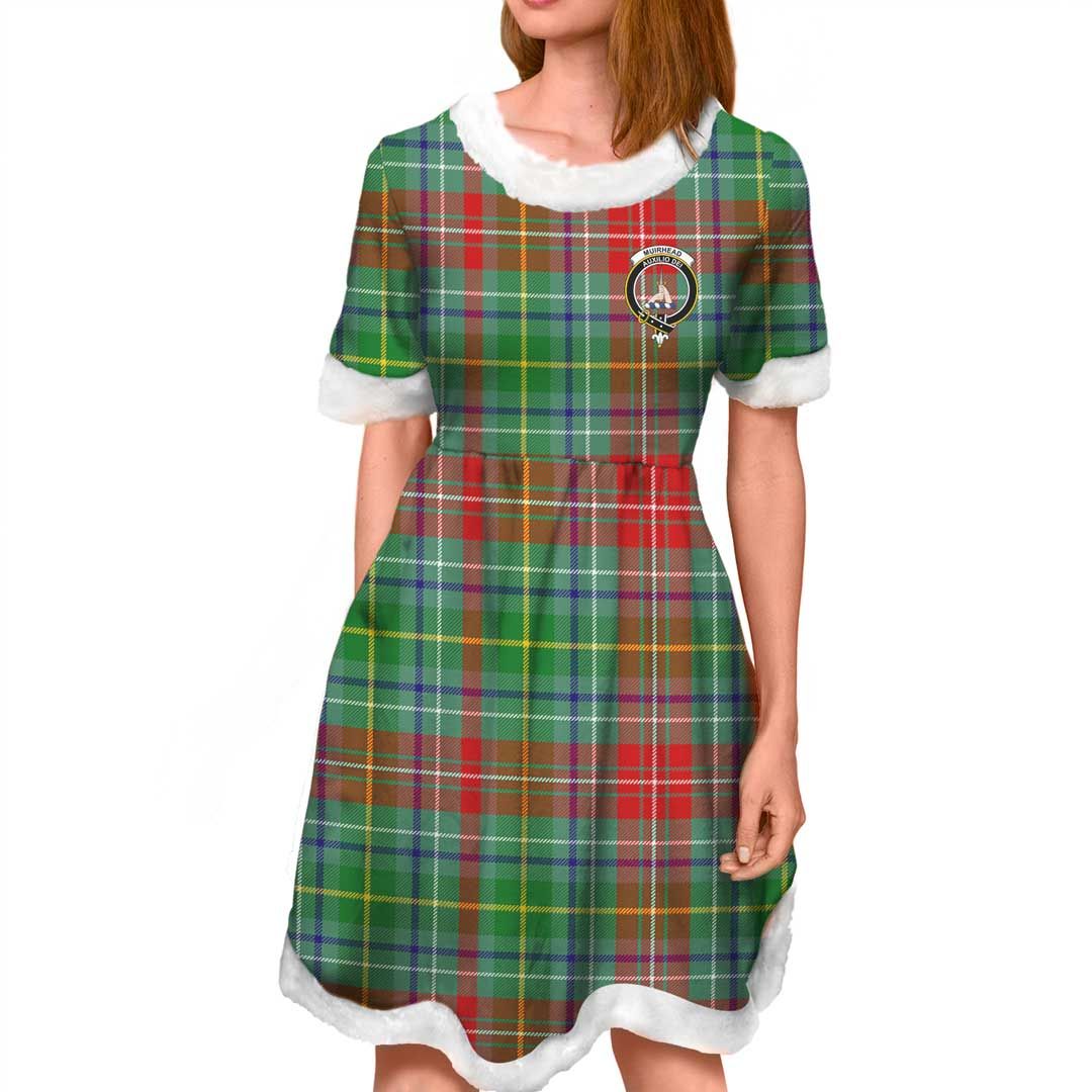 Muirhead Clan Tartan Crest Christmas Dress