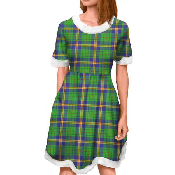 New Mexico Tartan Classic Christmas Dress