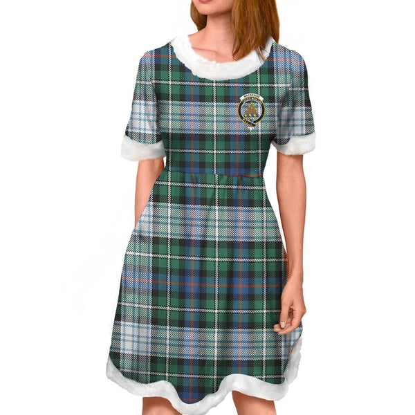 MacKenzie Dress Ancient Clan Tartan Crest Christmas Dress