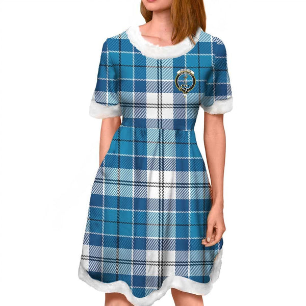 Roberton Clan Tartan Crest Christmas Dress