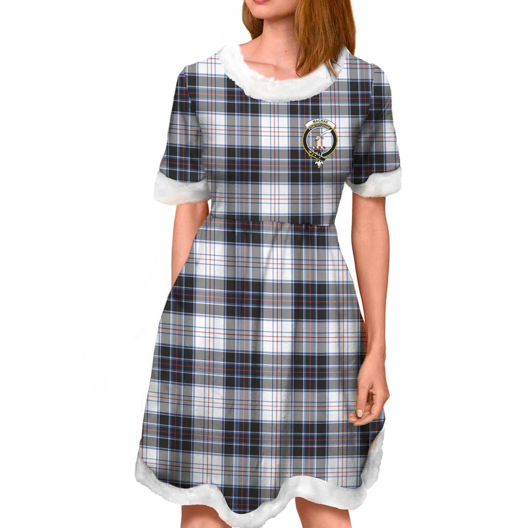 MacRae Dress Modern Clan Tartan Crest Christmas Dress