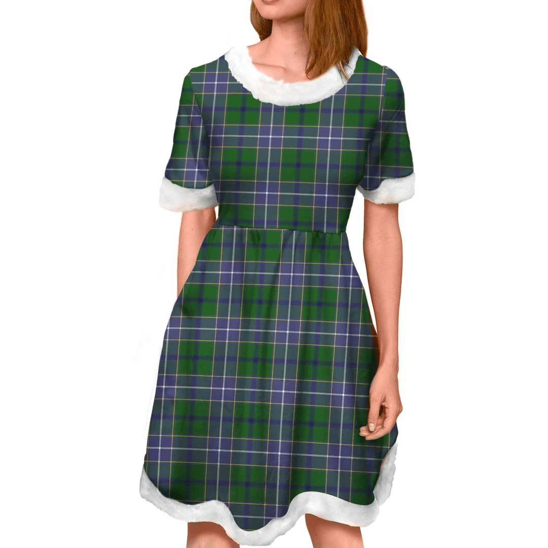 Wishart Hunting Modern Tartan Classic Christmas Dress