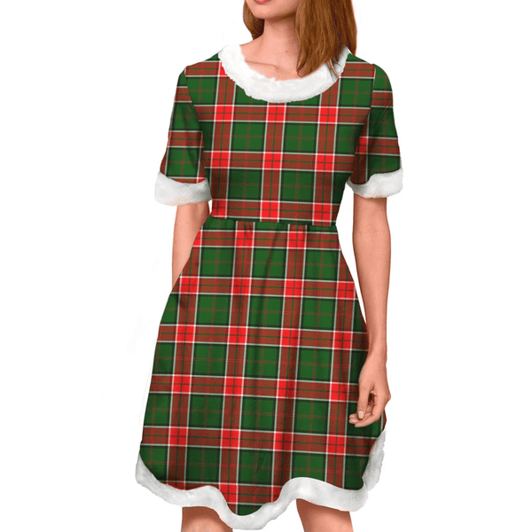 Pollock Modern Tartan Classic Christmas Dress