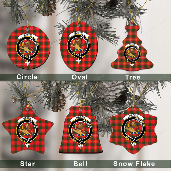 MacFie (of Dreghorn) Tartan Classic Ceramic Ornament Ver2