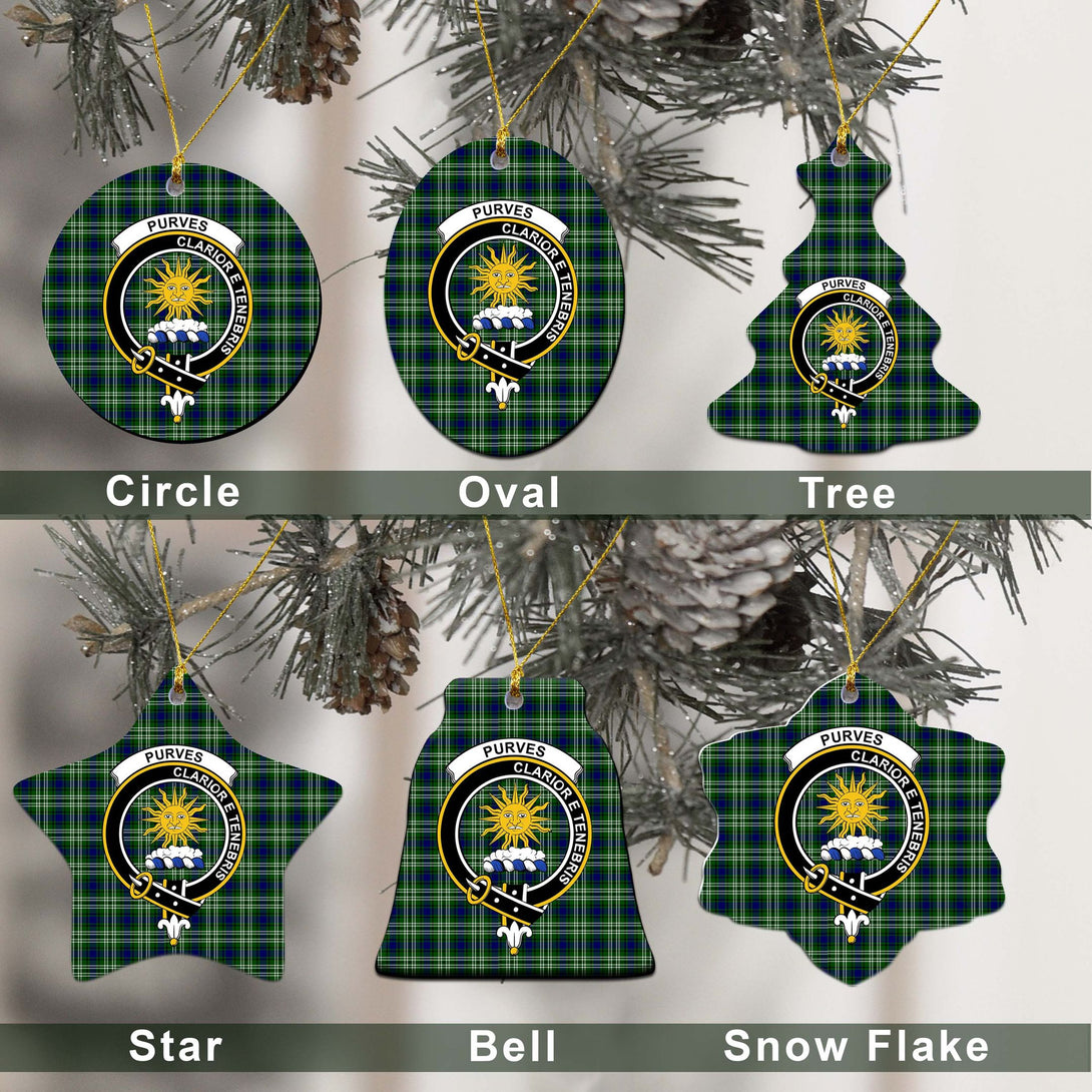 Purves Tartan Classic Ceramic Ornament Ver2