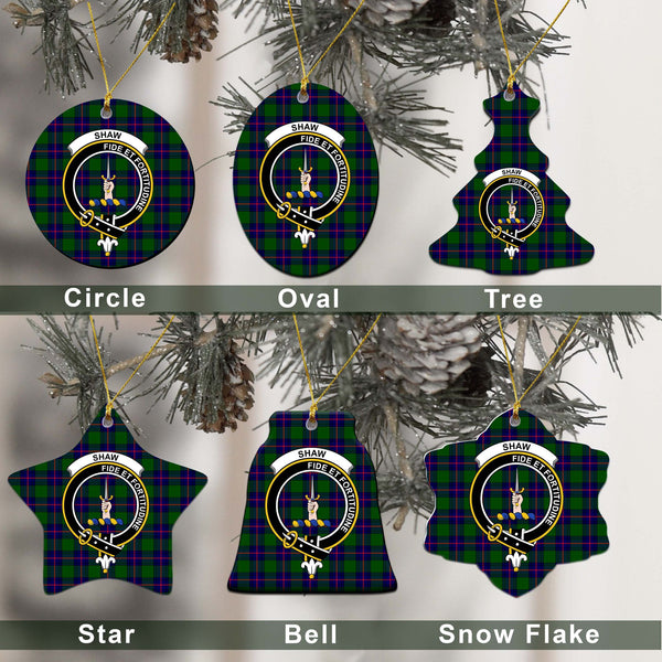 Shaw (of Tordarroch) Tartan Classic Ceramic Ornament Ver2