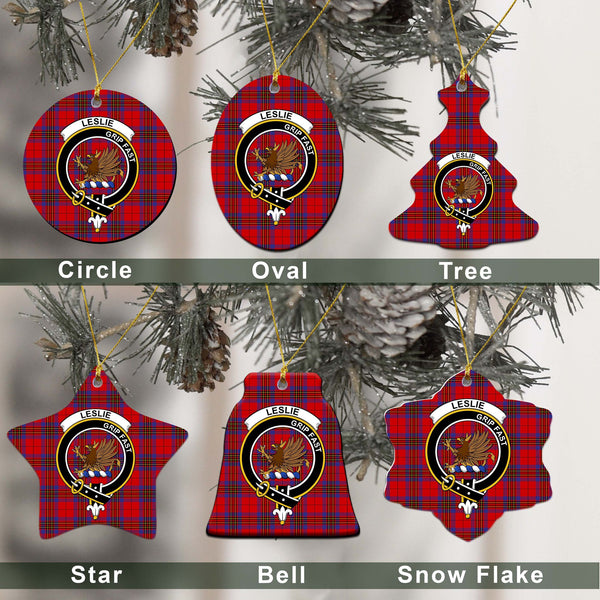 Leslie Tartan Classic Ceramic Ornament Ver2