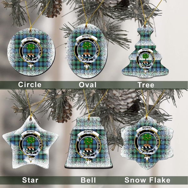 Mowat (of Inglistoun) Tartan Classic Ceramic Ornament