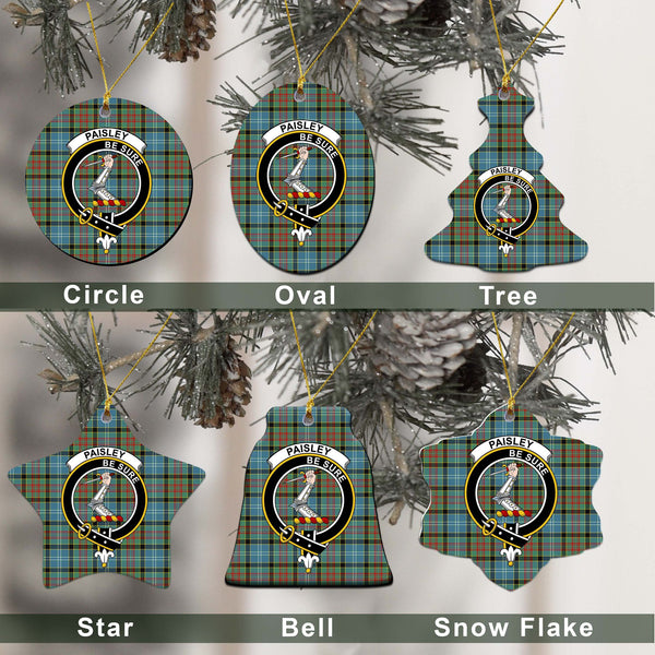 Paisley Tartan Classic Ceramic Ornament Ver2