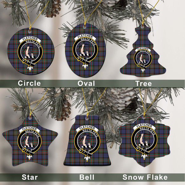 Fletcher Tartan Classic Ceramic Ornament Ver2