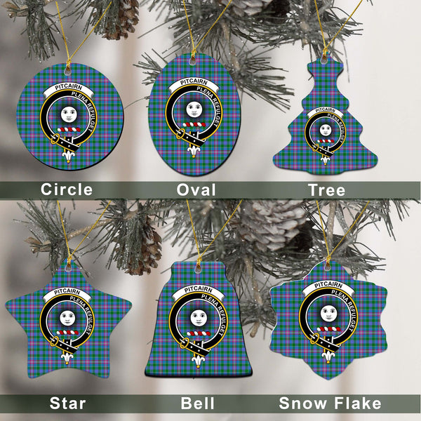 Pitcairn Tartan Classic Ceramic Ornament Ver2