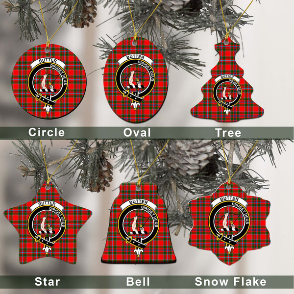 Butter Tartan Classic Ceramic Ornament Ver2