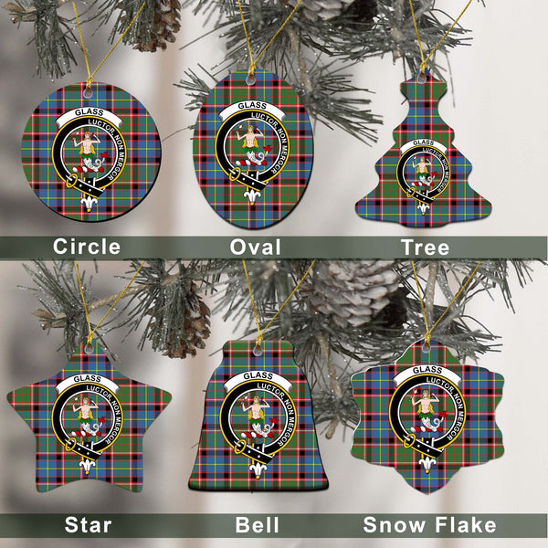 Glass Tartan Classic Ceramic Ornament Ver2