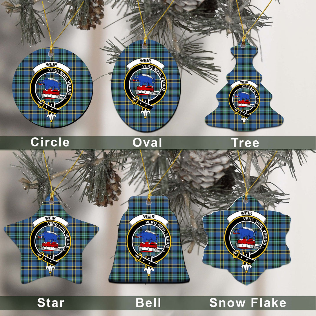 Weir Tartan Classic Ceramic Ornament Ver2