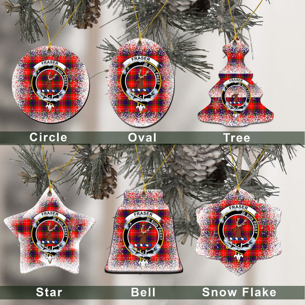 Fraser (of Lovat) Tartan Classic Ceramic Ornament