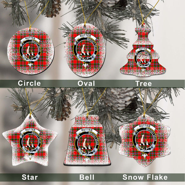 Butter Tartan Classic Ceramic Ornament