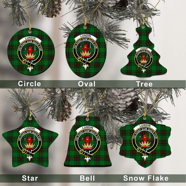 Lundin Tartan Classic Ceramic Ornament Ver2