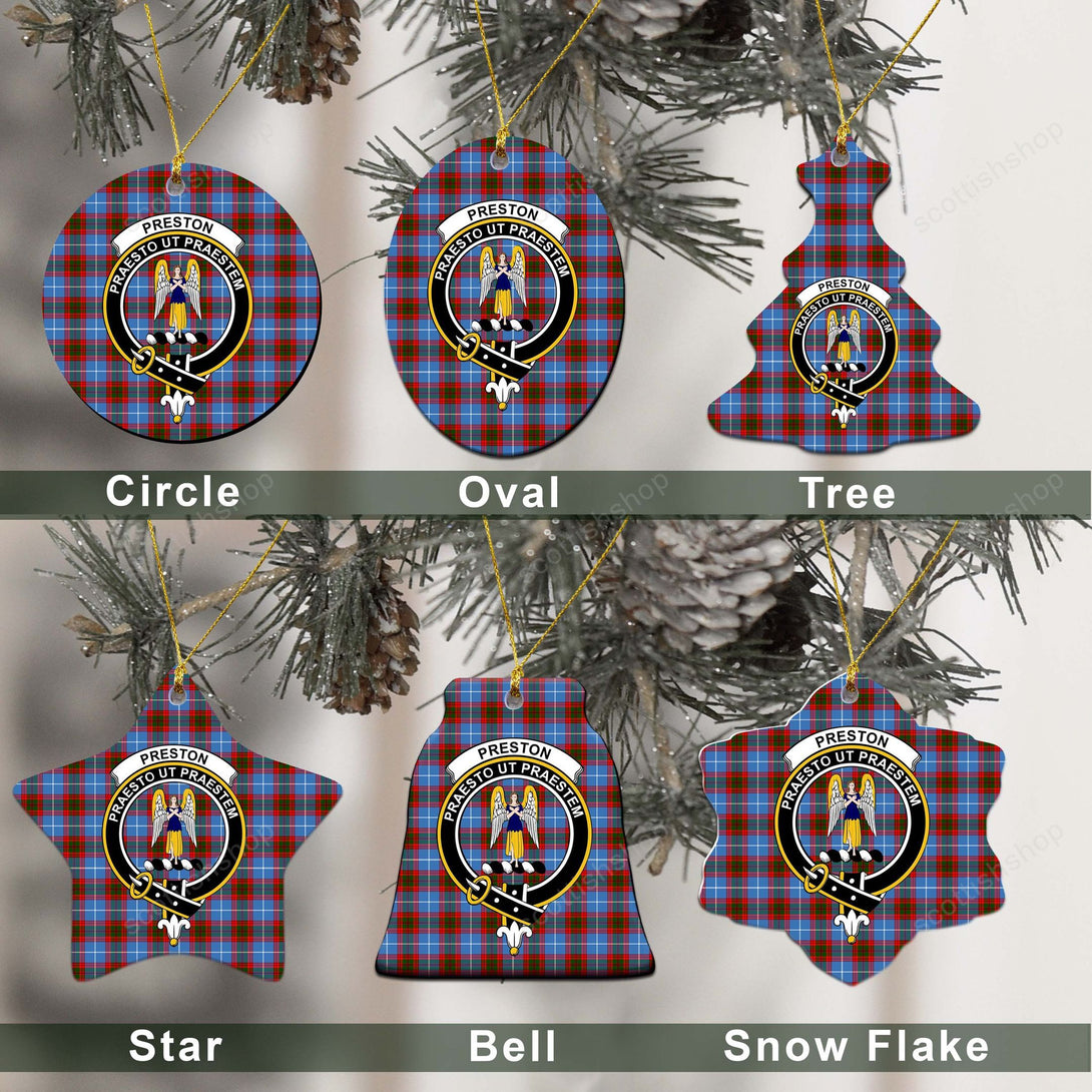 Preston Tartan Classic Ceramic Ornament Ver2