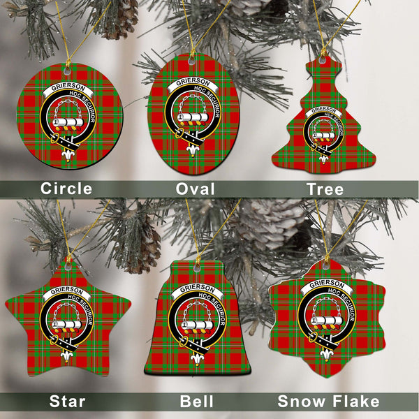 Grierson Tartan Classic Ceramic Ornament Ver2