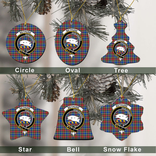 Bethune Tartan Classic Ceramic Ornament Ver2