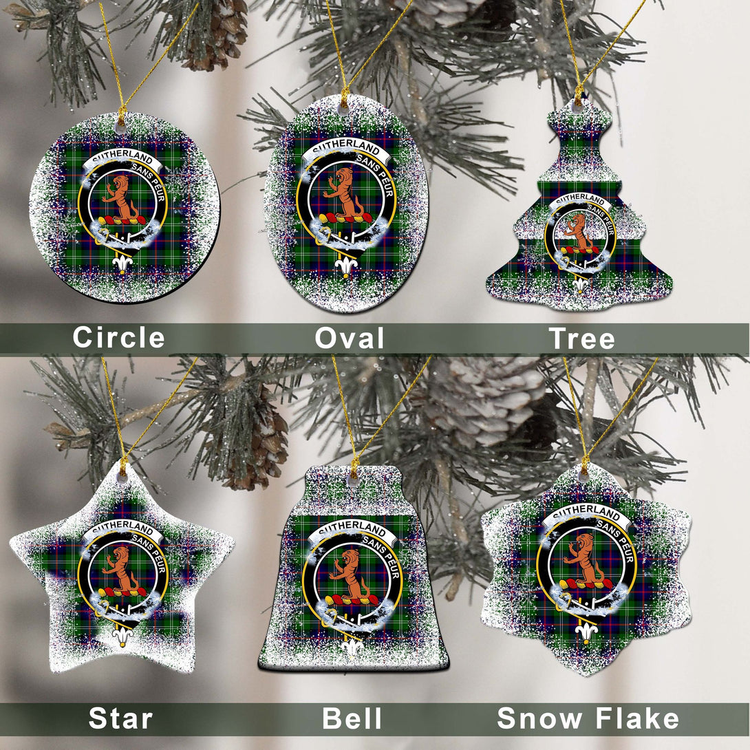 Sutherland II Tartan Classic Ceramic Ornament