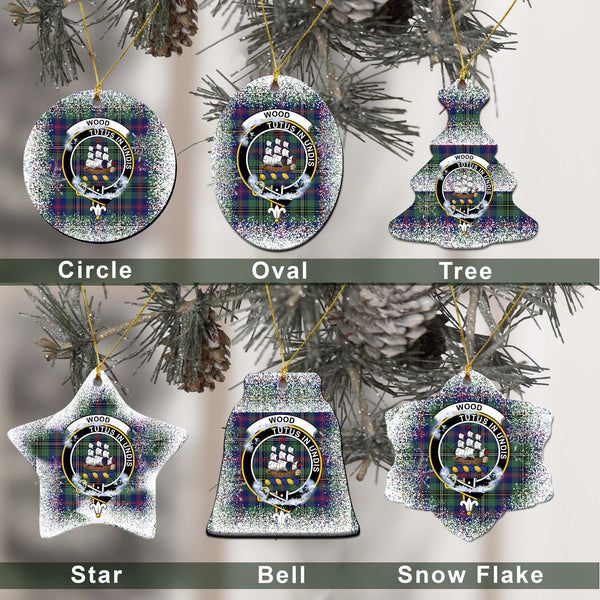 Wood Tartan Classic Ceramic Ornament