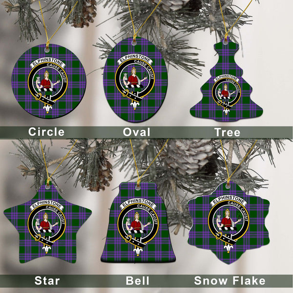 Elphinstone Tartan Classic Ceramic Ornament Ver2