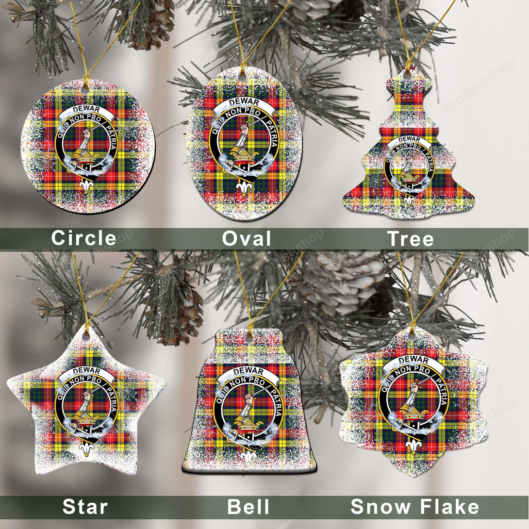 Dewar Tartan Classic Ceramic Ornament